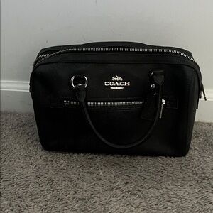 Coach Black Leather Men's Briefcase